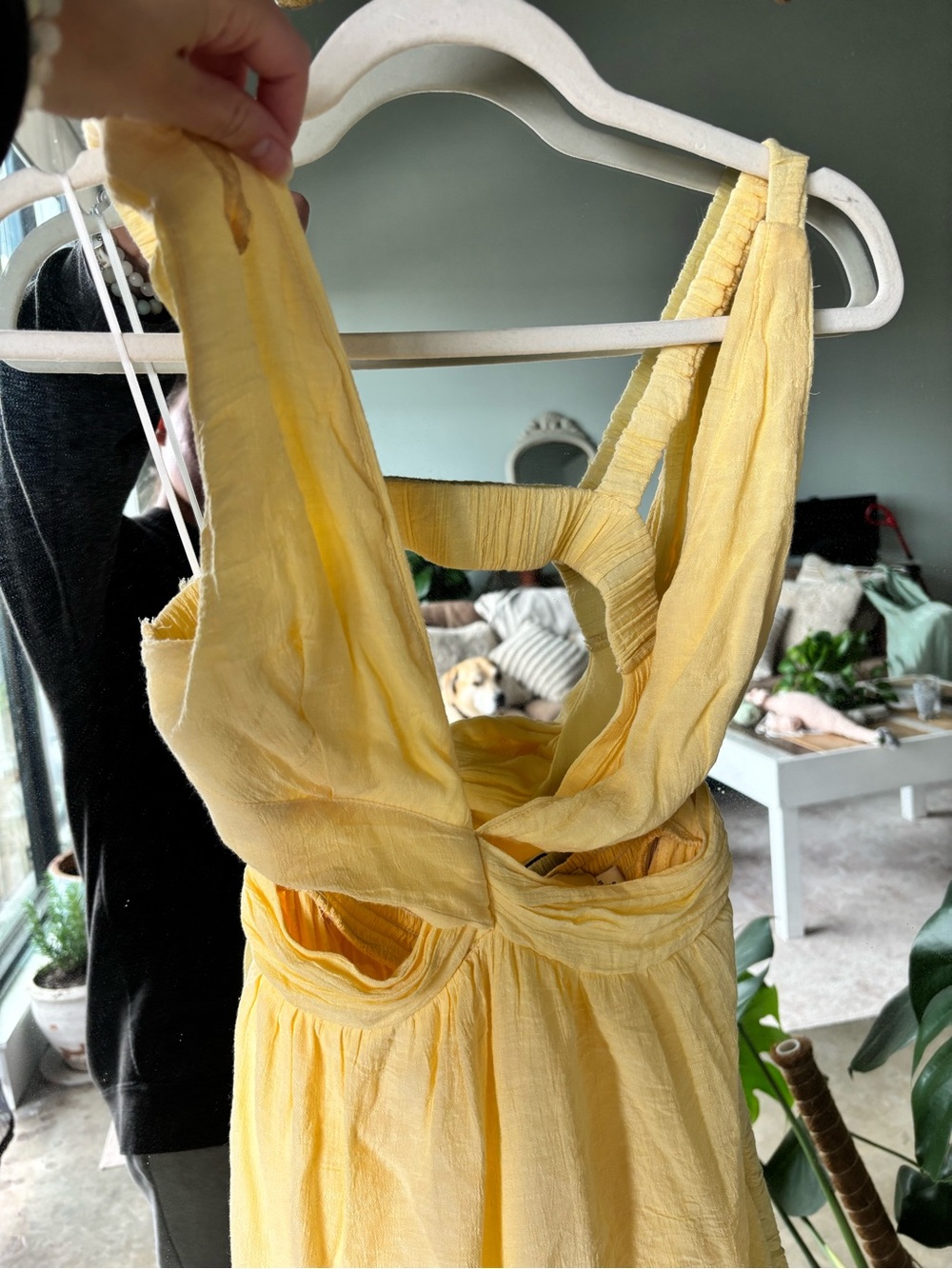 Hello Molly Soft Pastel Yellow Dress - Picture 5 of 6